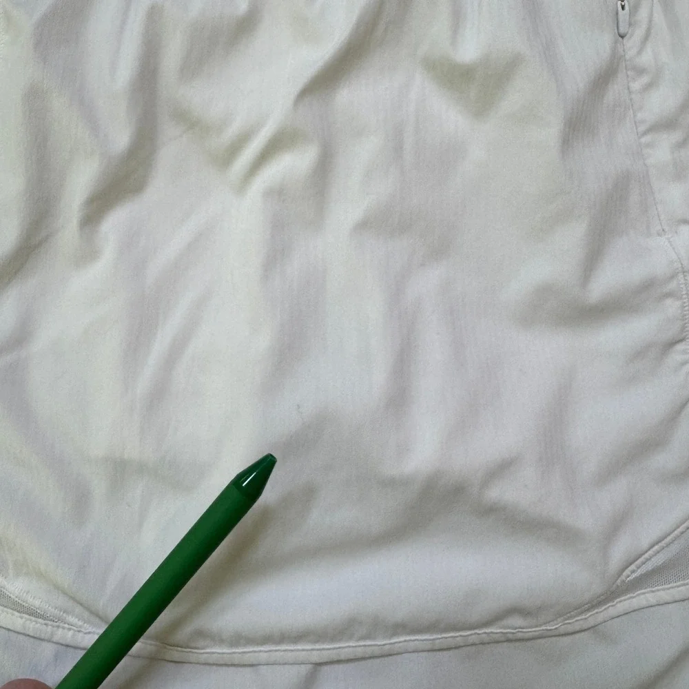 Lululemon Skort Womens 2 White Pace Rival Skirt Athletic Tennis Golf Pickleball